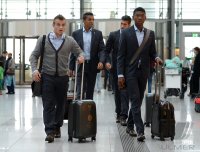 FUSSBALL INTERNATIONAL  CHL  12/13:  Xherdan Shaqiri, Luiz Gustavo, Emre Can, David Alaba (v. li.)