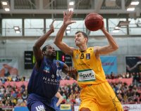 Basketball 1. Bundesliga 15/16 Hauptrunde: Walter Tigers Tuebingen - Crailsheim Merlins