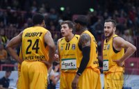 Basketball 1. Bundesliga 14/15 Hauptrunde:  Walter Tigers Tuebingen - Eisbaeren Bremerhaven