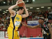 Bsaketball 1. Bundesliga Walter Tigers Tuebingen 65-60  Skyliners Frankfurt