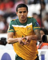 Fussball AFC Asian Cup 2011:  JUBEL mit Herz Tim Cahill (Australien)