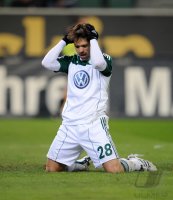 Fussball: 1. Bundesliga Saison 2010/2011: Wolfsburg - Moenchengladbach