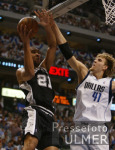 Basketball NBA  San Antonio Spurs  Duncan gegen Nowitzki