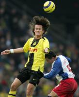 Fussball 1. Bundesliga: Dortmund - Hamburg, Zweikampf