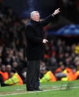 FUSSBALL  International CHL 09/10 :  Trainer Sir Alex Ferguson (ManU)