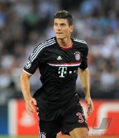 Fussball CHL  Saison 2011/2012:  Mario Gomez (FC Bayern Muenchen)