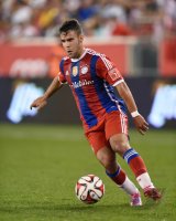 FUSSBALL 1. Bundesliga 14/15 Testspiel: Robert Lewandowski (FC Bayern Muenchen)