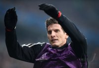 FUSSBALL INTERNATIONAL CHL VIERTELFINALE 12/13: Mario Gomez (FC Bayern Muenchen)