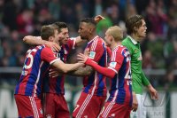 Fussball, 1. Bundesliga  Saison 2014/2015: SV Werder Bremen - FC Bayern Muenchen