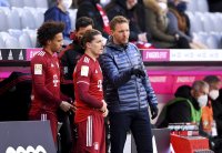 Fussball 1. Bundesliga Saison 21/22: FC Bayern Muenchen - Bayer 04 Leverkusen