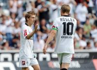 FUSSBALL 1. BUNDESLIGA, Moenchengladbach: MARIN  und ROESLER