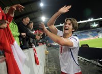 Fussball U21-EURO 2011 Halbfinale:  JUBEL nach dem Sieg Timm Klose (Schweiz)