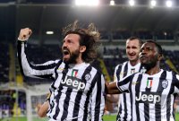 Fussball Europa League Saison 2013/2014: JUBEL Andrea Pirlo (Juventus Turin)