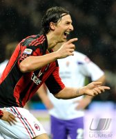 FUSSBALL SERIE A:  JUBEL Zlatan Ibrahimovic (AC Mailand)