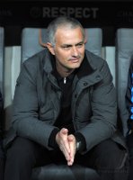 FUSSBALL INTERNATIONAL  CHL HALBFFINALE 11/12: Trainer Jose Mourinho (Real Madrid)