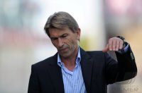 Fussball 3. Bundesliga : Trainer Klaus Augenthaler (Unterhaching)