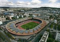 FUSSBALL EM 2008 Luftbild Stadion Letzigrund