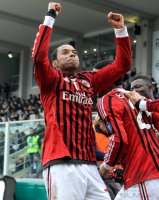 FUSSBALL SERIE A: JUBEL Robinho (AC Mailand)