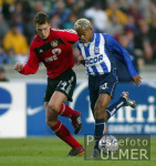 FUSSBALL 1.Bundesliga Spielszene Hertha - Bayer