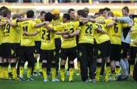 Fussball 1. Bundesliga : Dortmund Jubel nach dem Sieg