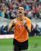 Fussball 1. Bundesliga  Saison 2011/2012 : JUBEL Torwart Sven Ulreich (VfB Stuttgart)