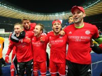 Fussball, 1. Bundesliga  Saison 2013/2014: JUBEL FC Bayern Muenchen