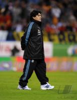 Fussball Nationalmannschaft : Trainer Diego Armando Maradona (ARG)