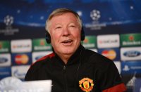 FUSSBALL INTERNATIONAL  CHL ACHTELFINALE 12/13: Trainer Sir Alex Ferguson (Manchester United FC)