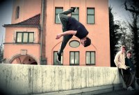 Parkour-Sport in Tuebingen