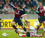 Fussball 1. Bundesliga: Stuttgart - Muenchen, Zweikampf
