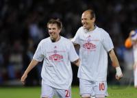 FUSSBALL  International CHL  2009/2010: LAHN und ROBBEN (FC Bayern  Muenchen)