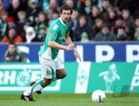 Fussball 1. Bundesliga: Bremen, BAUMANN Einzelaktion