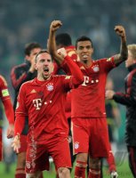 FUSSBALL  DFB POKAL SAISON  11/12  HALBFINALE: JUBEL FC Bayern Muenchen