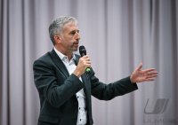 Streitgespraech OB Boris Palmer und AfD Landesvorsitzender Markus Frohnmaier in Tuebingen