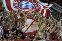 Fussball CHL  Saison 2011/2012: JUBEL  FC Bayern Muenchen FANS