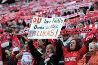 Fussball 1. Bundesliga, Saison 2011/2012:  Verabschiedung Lukas Podolski (1. FC Koeln)