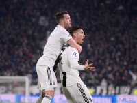 Fussball CHL 18/19 Achtelfinale: JUBEL Cristiano Ronaldo (Juventus Turin)