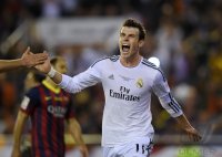 FUSSBALL International COPA DEL REY 13/14:  JUBEL Gareth Bale (Real Madrid)