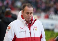 Fussball 1. Bundesliga Saison 14/15: Trainer Huub Stevens (VfB Stuttgart)