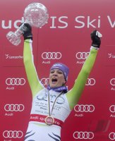 SKI Weltcup FINALE Damen :   Gesamtweltcupsiegerin Maria RIESCH (GER)
