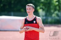 Leichtathletik: Lukas Gaertner (TV Rottenburg) trainiert im Rottenburger Hohenberstadion