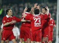 Fussball 1. Bundesliga: St. Pauli - Bayern, jubel FCB