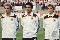 Fussball EM 1980:  Rummenigge, Mueller, Foerster