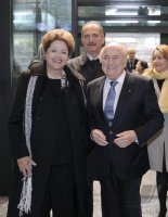 FIFA Praesident Joseph S. Blatter (Schweiz) trifft Praesidentin Dilma Rousseff (Brasilien)