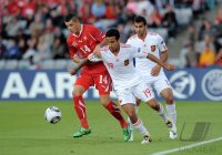 Fussball U21-EURO 2011 FINALE:  Granit Xhaka (li, Schweiz) gegen Thiago Alcantara (re, Spanien)