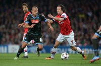 FUSSBALL  CHL  Saison 2013/2014: Arsenal London - SSC Neapel