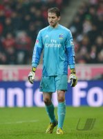 FUSSBALL  1. BUNDESLIGA  Saison 2012/2013: Enttaeuschung; Torwart Rene Adler (Hamburger SV)