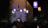 Laternenumzug Sankt Martinsumzug in Hirrlingen (Kreis Tuebingen)