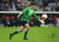 Fussball 2. Bundesliga:  Torwart Martin Maennel (FC Erzgebirge Aue)