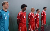 Fussball 1. Bundesliga 2013/2014:  Fototermin beim  FC Bayern Muenchen